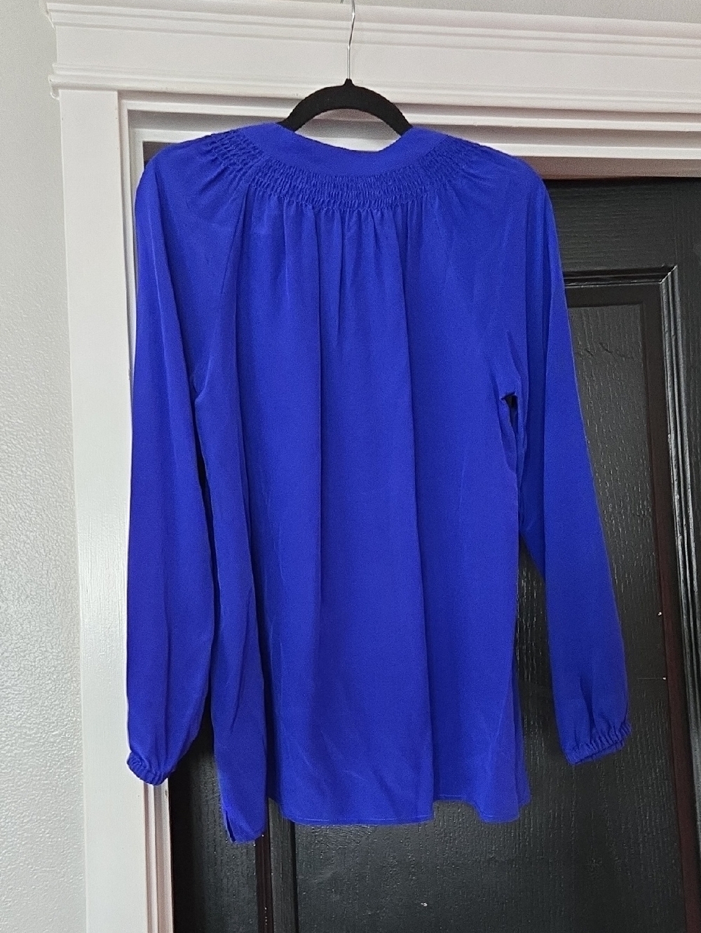 NWT Lilly Pulitzer Silk Elsa Blouse In Twilight Blue Size Medium - Picture 4 of 7